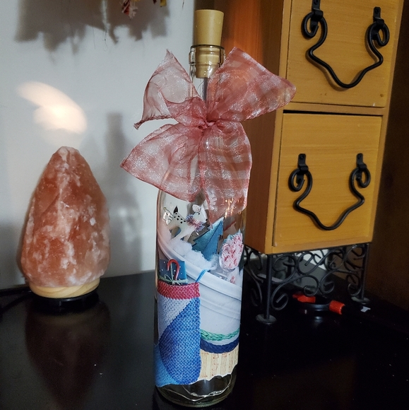 🦃 HAND CRAFTED decoupage collage Christmas lights decor - Picture 4 of 8